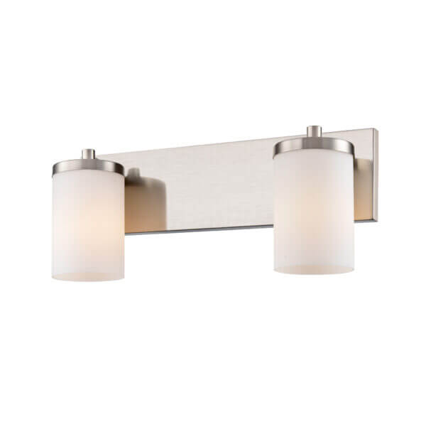 DVI LIGHTING RIVERVIEW 2 LT VANITY SATIN NICKEL DVP14022SN-OP