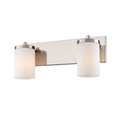 DVI LIGHTING RIVERVIEW 2 LT VANITY SATIN NICKEL DVP14022SN-OP