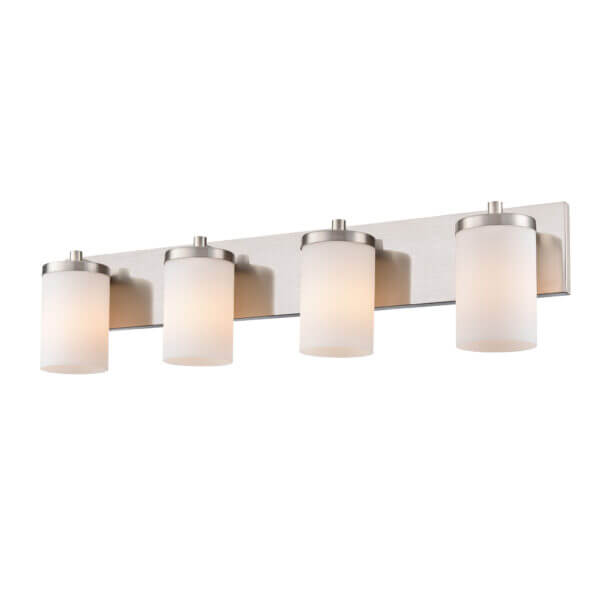 DVI LIGHTING RIVERVIEW 4 LT VANITY SATIN NICKEL DVP14044SN-OP