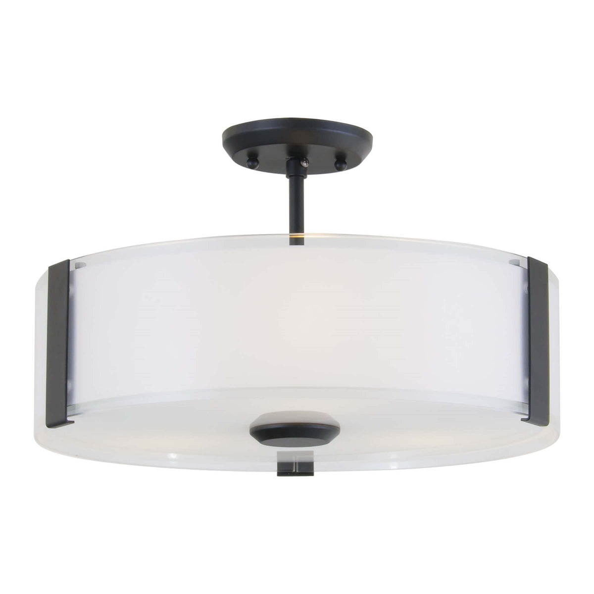 DVI LIGHTING ZURICH SMALL 3 LT SEMI-FLUSH MOUNT GRAPHITE DVP14511GR-SSOP