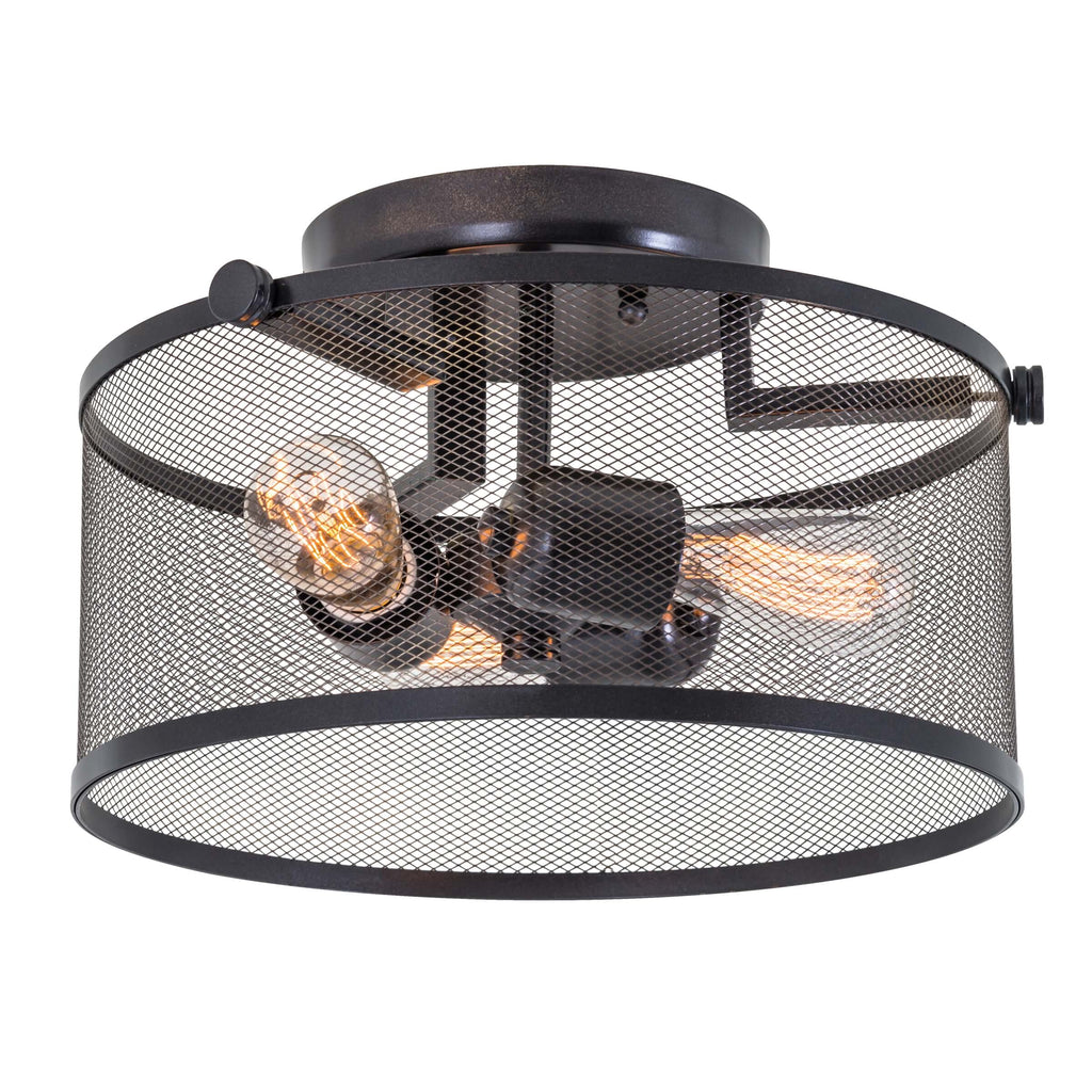 DVI LIGHTING GASTOWN SMALL 3 LT SEMI-FLUSH MOUNT DVP15711GR-N