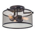 DVI LIGHTING GASTOWN SMALL 3 LT SEMI-FLUSH MOUNT DVP15711GR-N