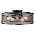 DVI LIGHTING GASTOWN LARGE 5 LT SEMI-FLUSH MOUNT DVP15718GR-N