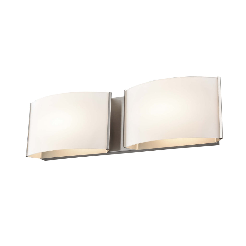 DVI LIGHTING VANGUARD 2 SCONCE SATIN NICKEL DVP1796SN-OP