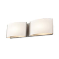 DVI LIGHTING VANGUARD 2 SCONCE SATIN NICKEL DVP1796SN-OP