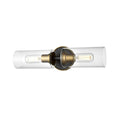 DVI LIGHTING BARKER 2 LIGHT VANITY BRASS DVP24722BR+GR-CL
