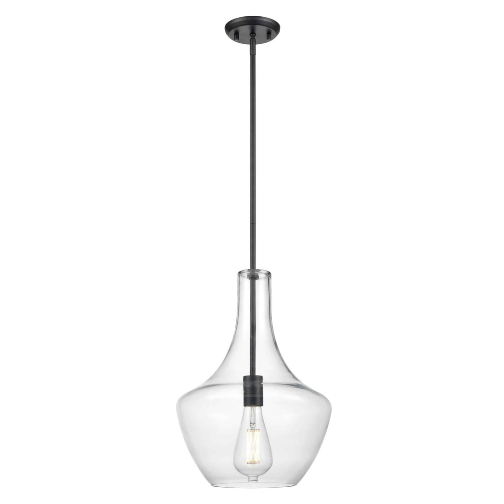 DVI LIGHTING ST. JULIAN 12" PENDANT GRAPHITE DVP25810GR-CL