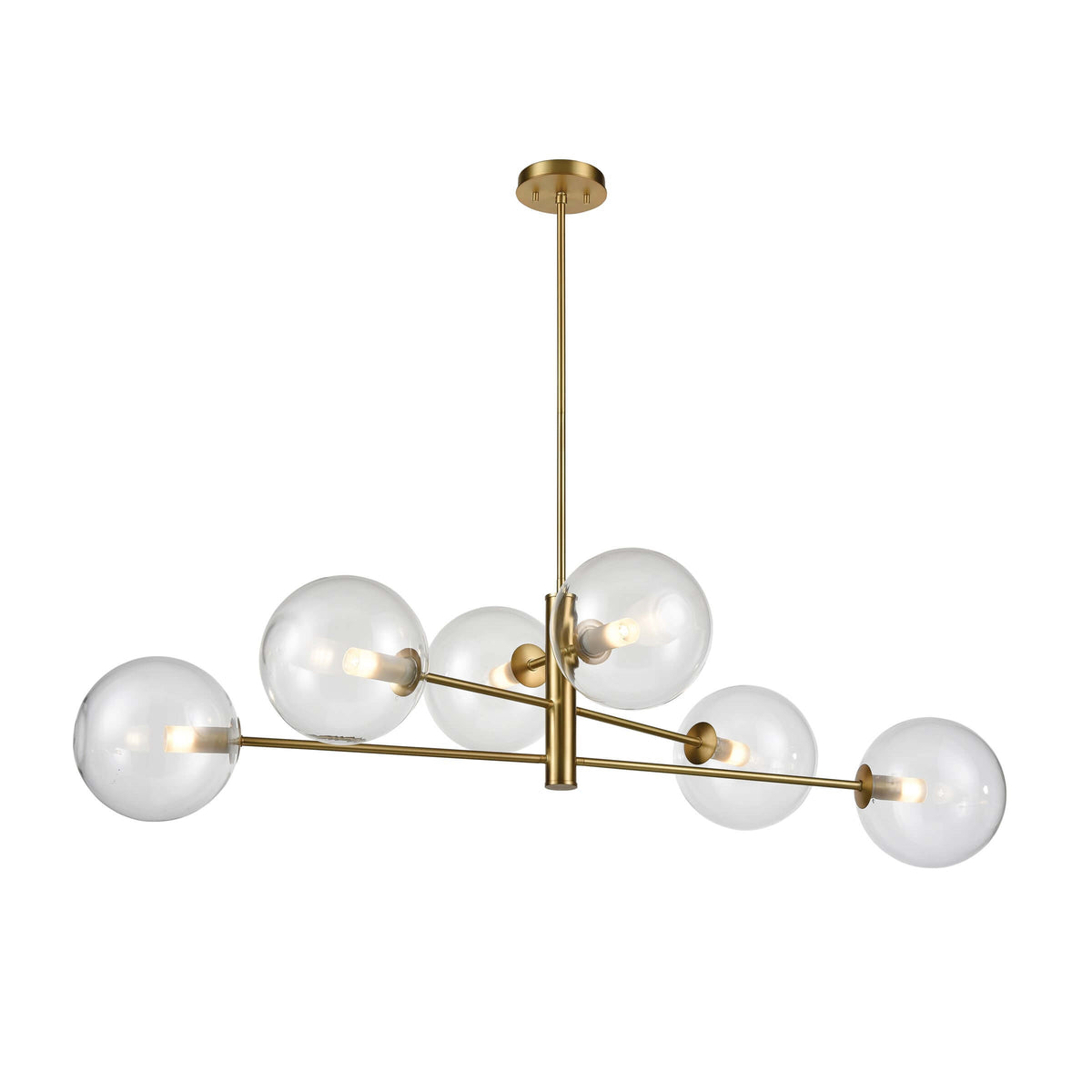 DVI LIGHTING COURCELETTE 6 LT LINEAR VENETIAN BRASS DVP27002VBR-CL