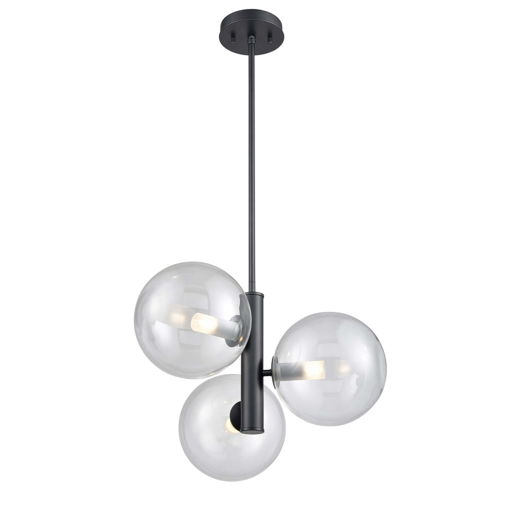 DVI LIGHTING COURCELETTE 3 LT PENDANT GRAPHITE DVP27023GR-CL