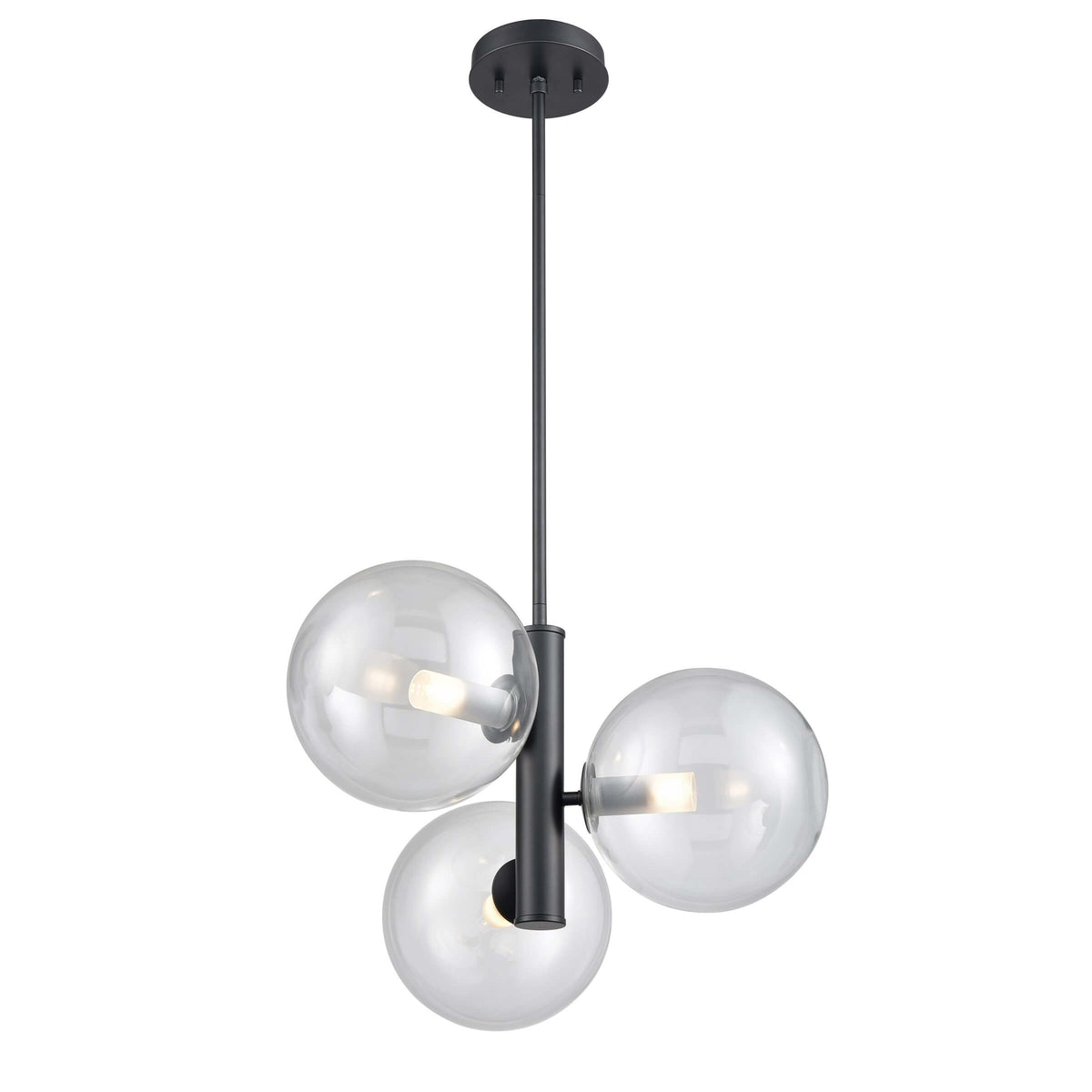 DVI LIGHTING COURCELETTE 3 LT PENDANT GRAPHITE DVP27023GR-CL