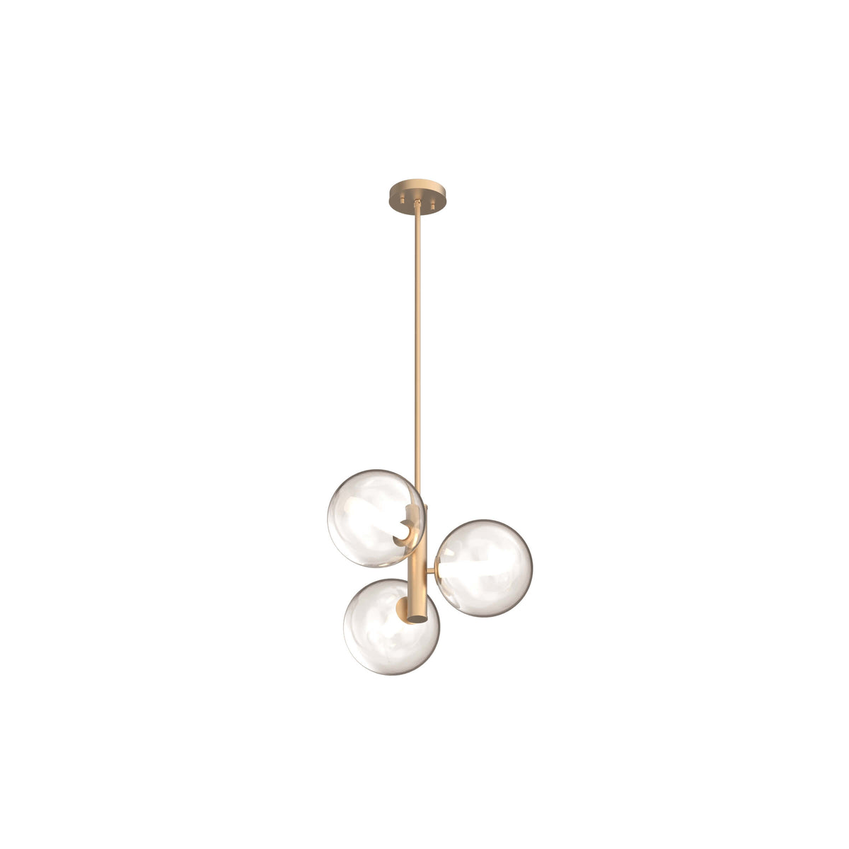 DVI LIGHTING COURCELETTE 3 LT PENDANT VENETIAN BRASS DVP27023VBR-CL