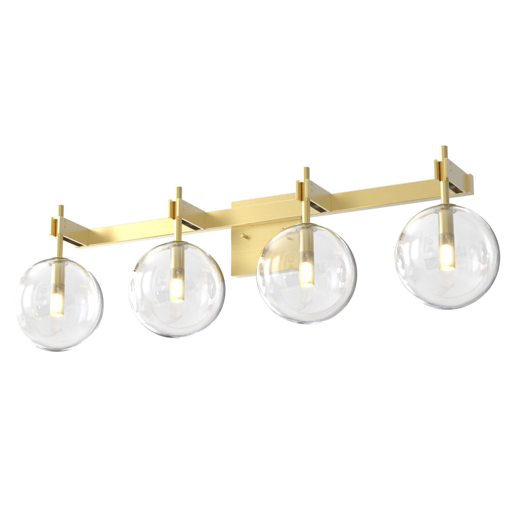 DVI LIGHTING COURCELETTE 4 LT VANITY  VENETIAN BRASS DVP27044VBR-CL