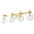 DVI LIGHTING COURCELETTE 4 LT VANITY  VENETIAN BRASS DVP27044VBR-CL