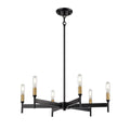 DVI LIGHTING CAMBRAI 6 LT CHANDELIER EBONY DVP27327MF+EB
