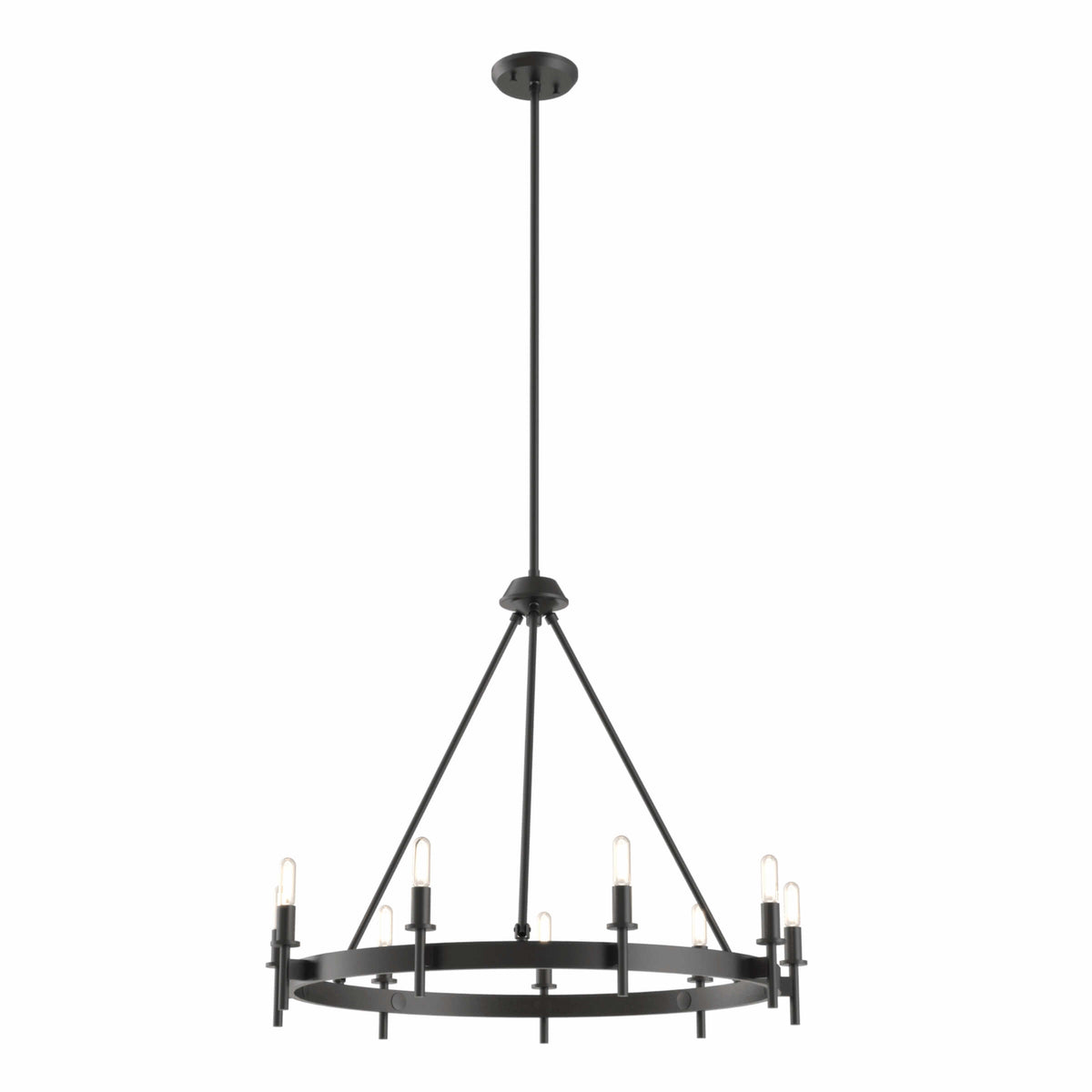 DVI LIGHTING CAMBRAI 9 LT CHANDELIER EBONY DVP27329MF+EB