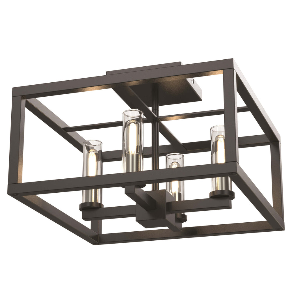 DVI LIGHTING SAMBRE 4 LT SEMI-FLUSH MOUNT GRAPHITE DVP28112MF/GR-CL