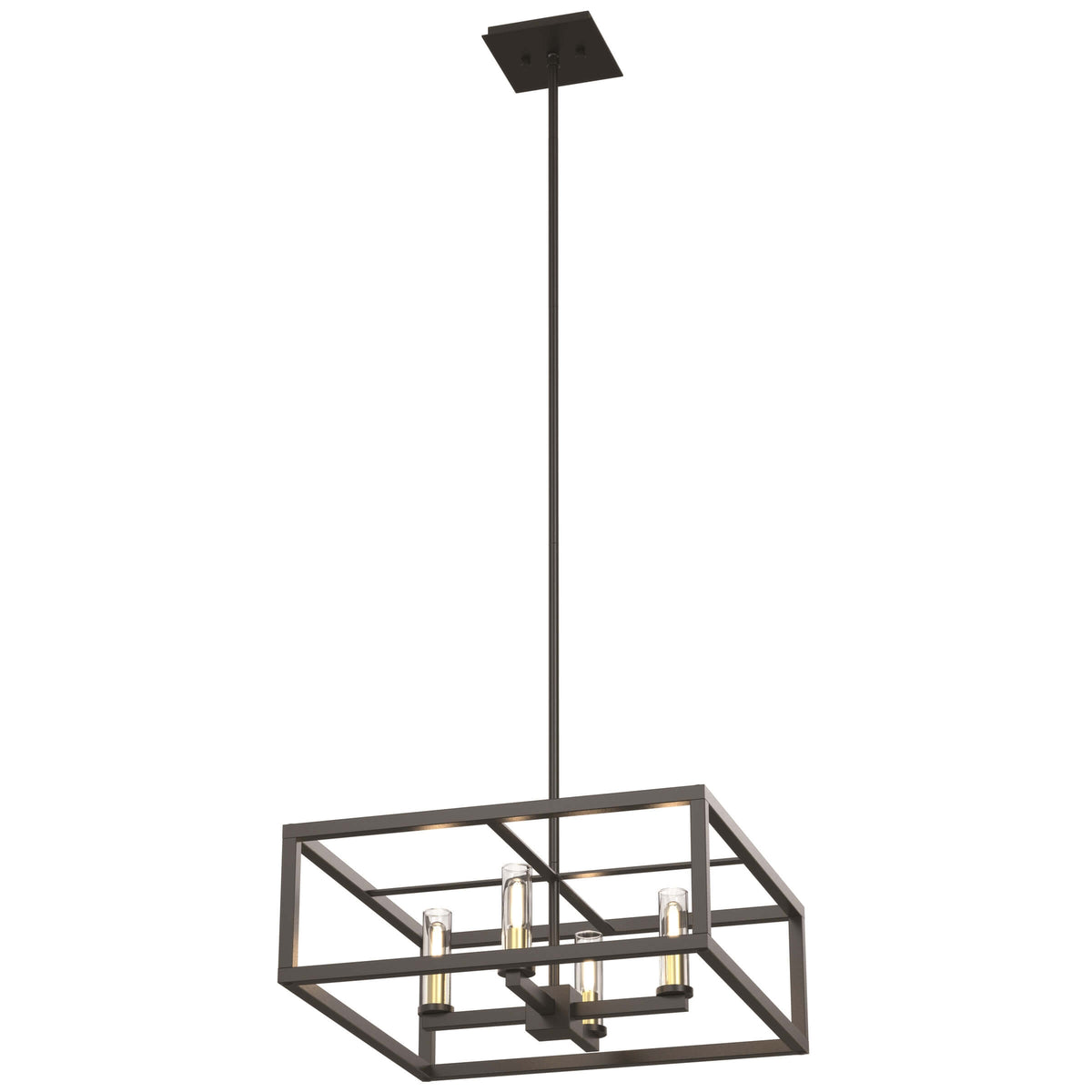 DVI LIGHTING SAMBRE 4 LIGHT PENDANT GRAPHITE DVP28120MF/GR-CL