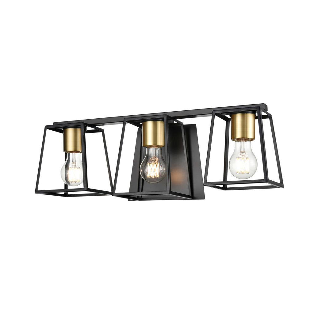 DVI LIGHTING CAPE BRETON 3 LT VANITY EBONY DVP29043MF+EB
