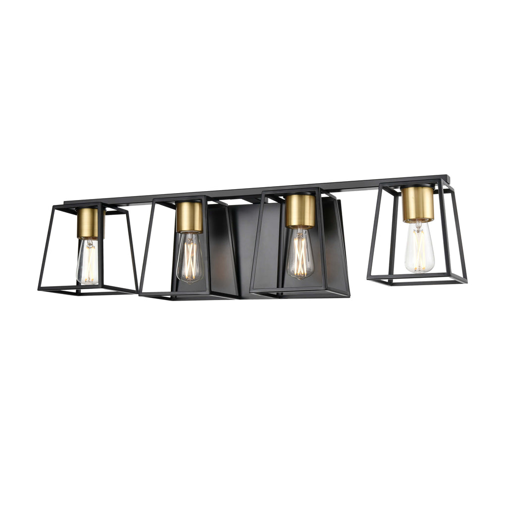 DVI LIGHTING CAPE BRETON 4 LT VANITY EBONY DVP29044MF+EB