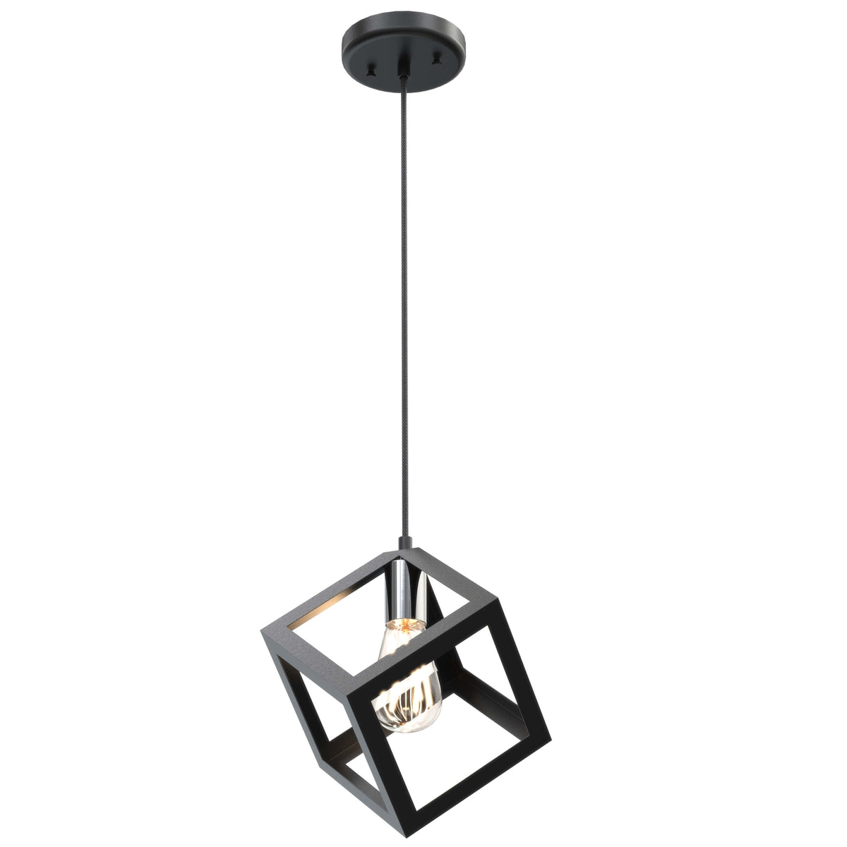DVI LIGHTING POLYGON MINI PENDANT CHROME DVP29519CH/GR