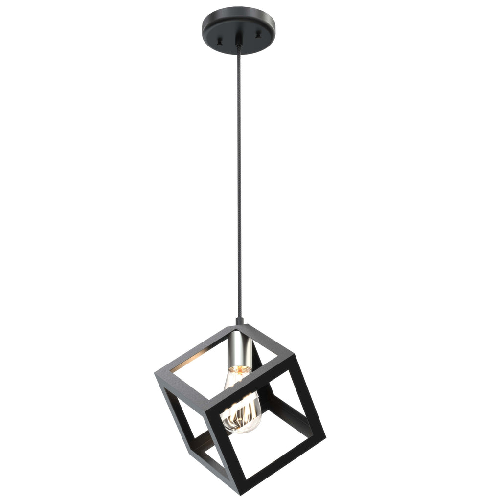 DVI LIGHTING POLYGON MINI PENDANT SATIN NICKEL DVP29519SN/GR