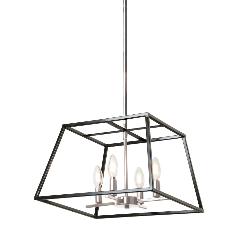 DVI LIGHTING LAURENTIAN 4 LIGHT PENDANT DVP30006SN+GR