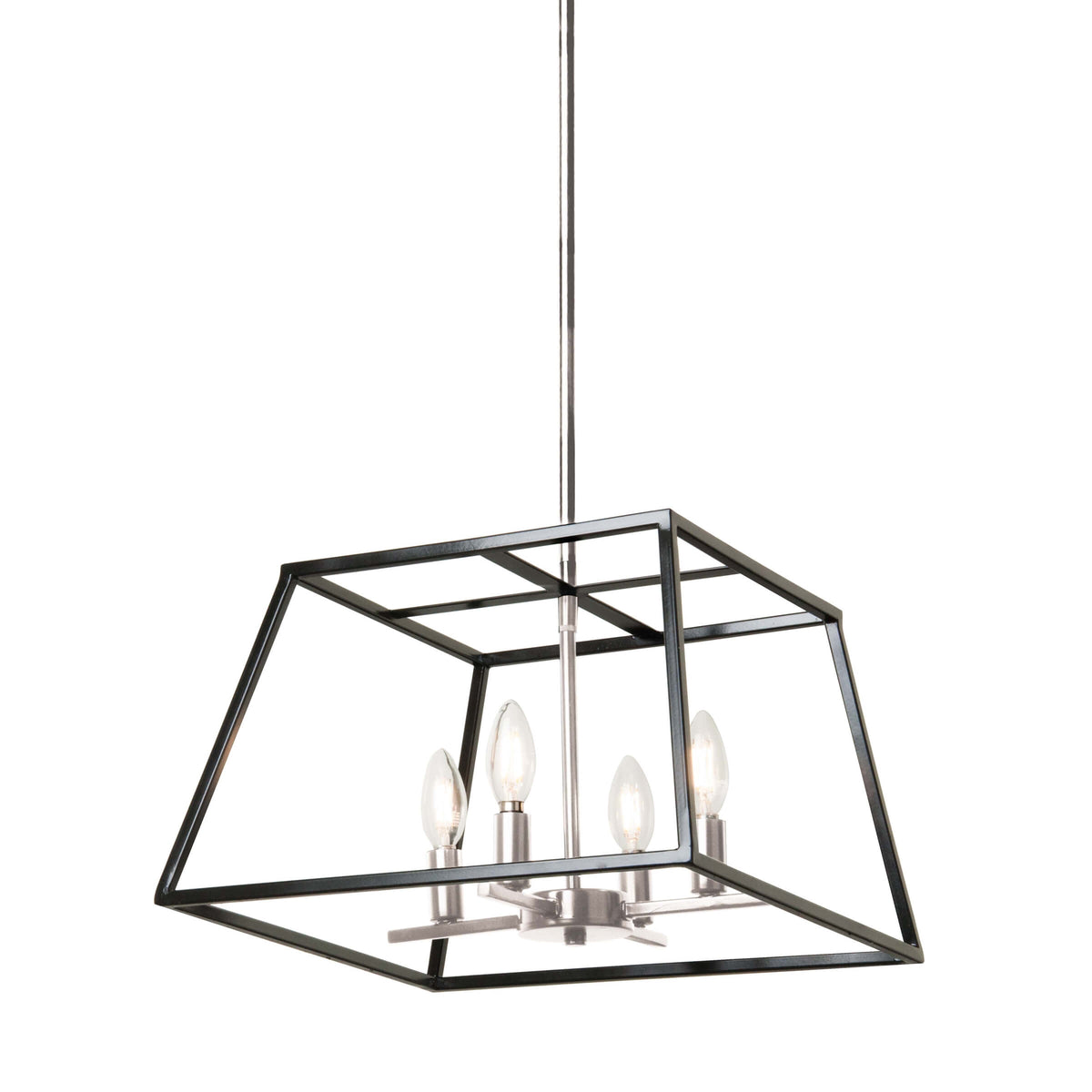 DVI LIGHTING LAURENTIAN 4 LIGHT PENDANT DVP30006SN+GR