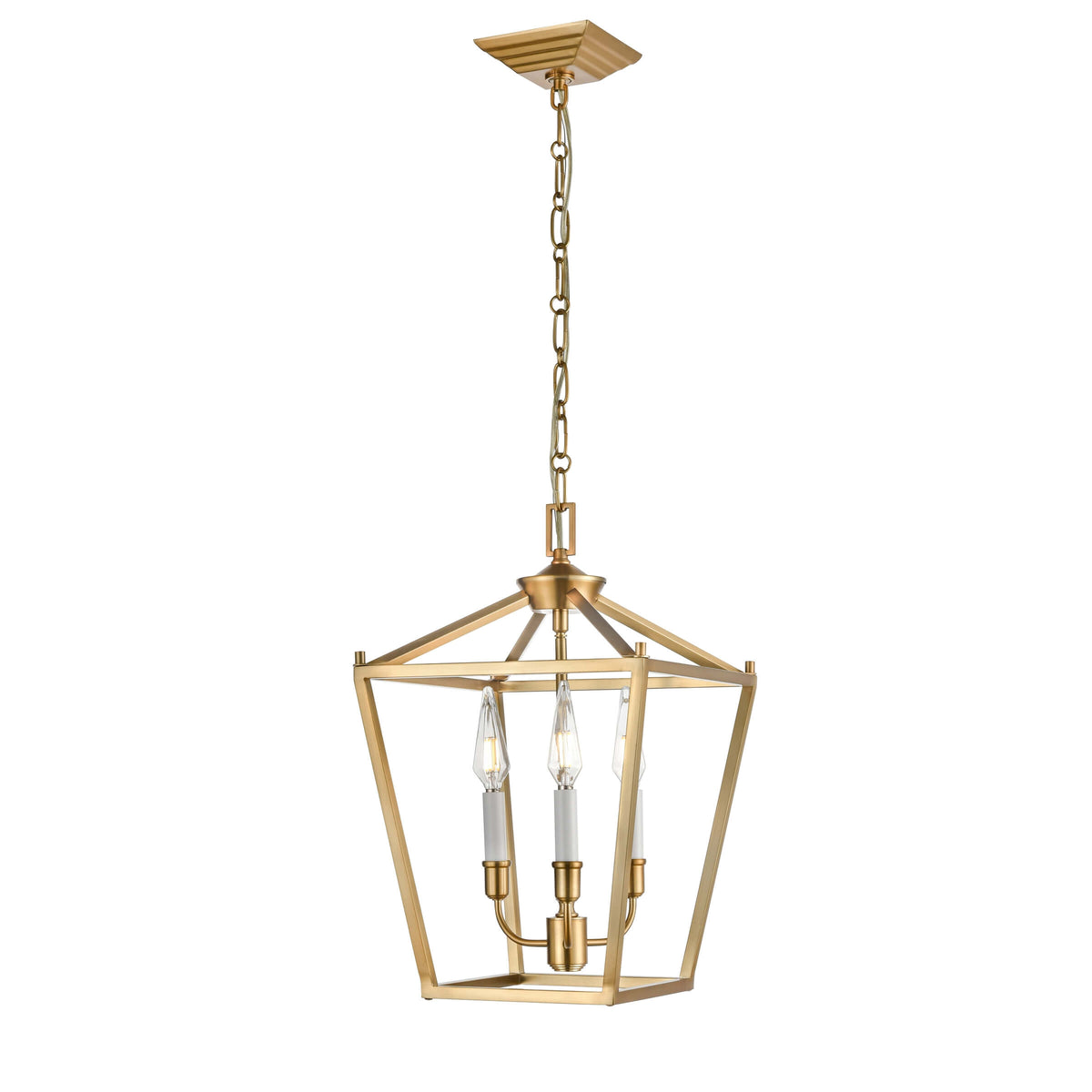 DVI LIGHTING LUNDY'S LANE 3 LT PENDANT BRASS DVP30147MF+BR