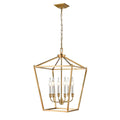 DVI LIGHTING LUNDY'S LANE 6 LT FOYER BRASS DVP30148MF+BR