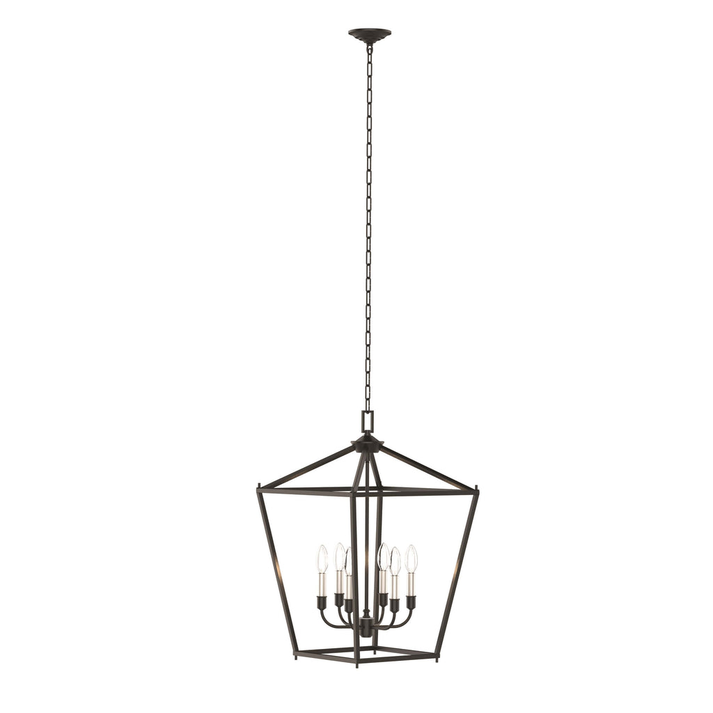 DVI LIGHTING LUNDY'S LANE 6 LT FOYER GRAPHITE DVP30148MF+GR
