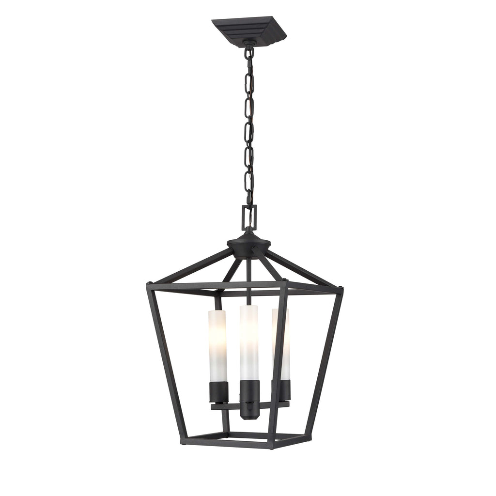 DVI LIGHTING LUNDY'S LANE OUTDOOR 3 LT PENDANT DVP30176BK-OP