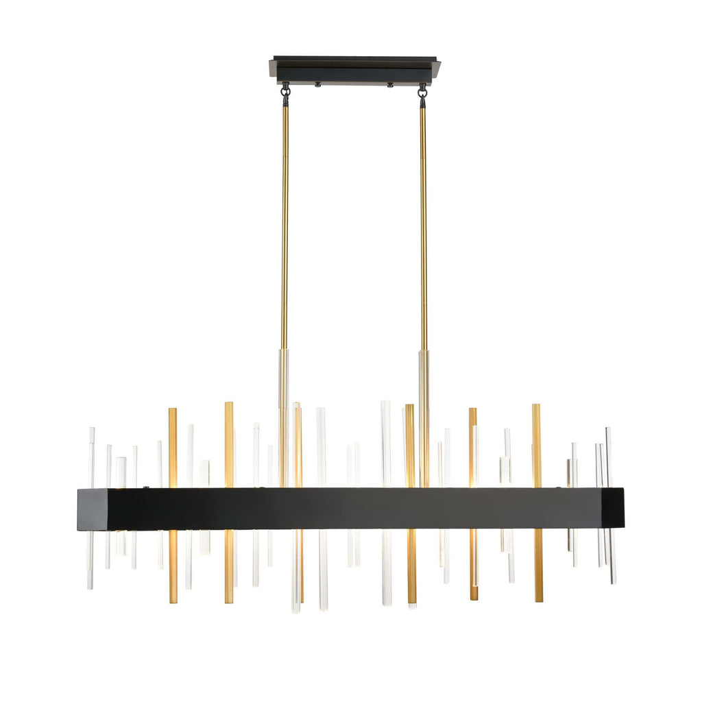 DVI LIGHTING CRYSTAL BOULEVARD LINEAR VENETIAN BRASS DVP30302VBR+GR-CRY