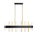 DVI LIGHTING CRYSTAL BOULEVARD LINEAR VENETIAN BRASS DVP30302VBR+GR-CRY