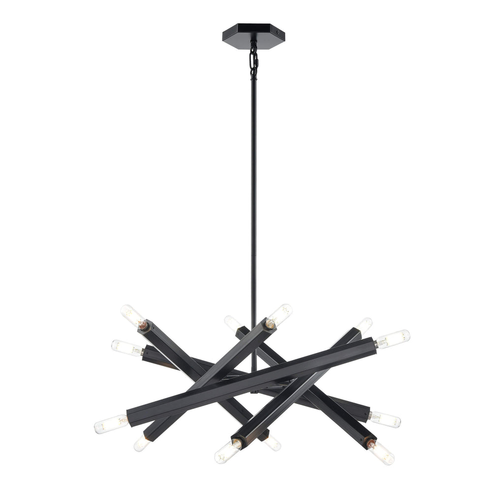 DVI LIGHTING KESTREL 12 LT PENDANT EBONY DVP30649EB