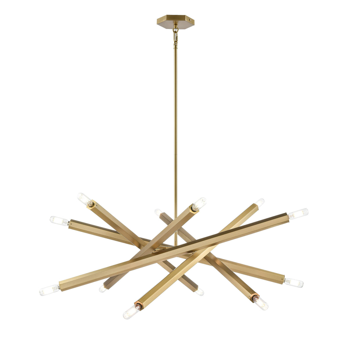 DVI LIGHTING KESTREL 12 LT CHANDELIER BRASS DVP30650BR