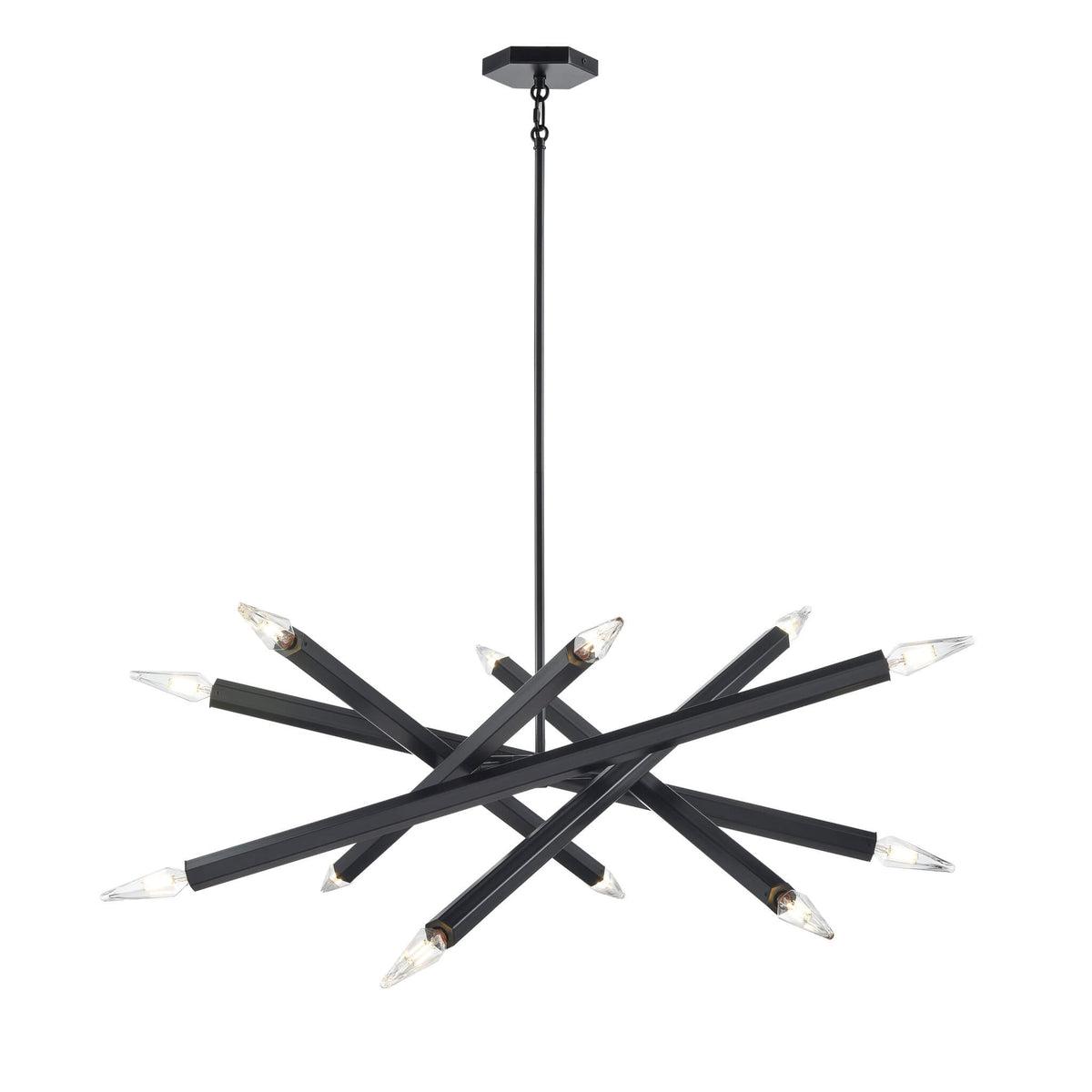 DVI LIGHTING KESTREL 12 LT CHANDELIER EBONY DVP30650EB