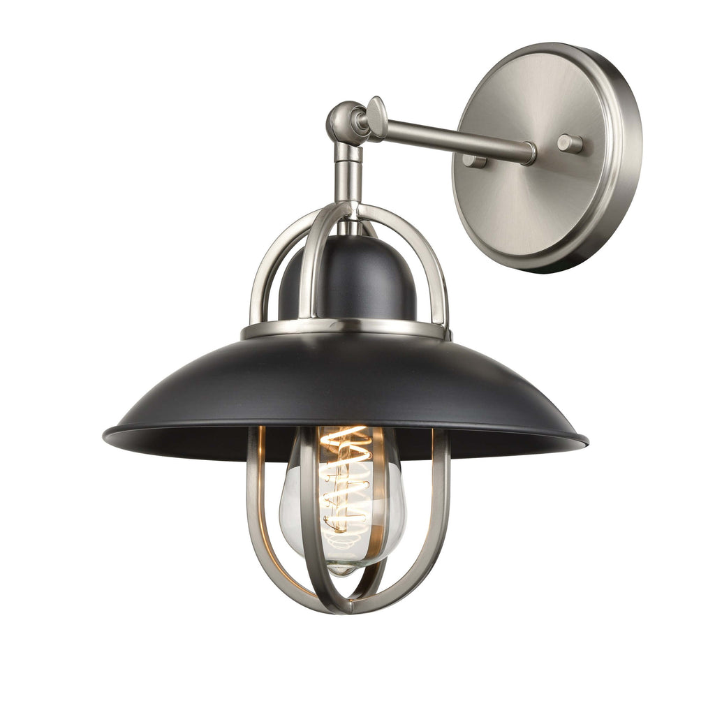 DVI LIGHTING PEGGY'S COVE SCONCE SATIN NICKEL DVP31001GR+SN
