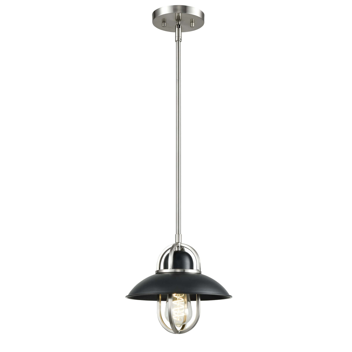 DVI LIGHTING PEGGY'S COVE MINI PENDANT SATIN NICKEL DVP31021GR+SN