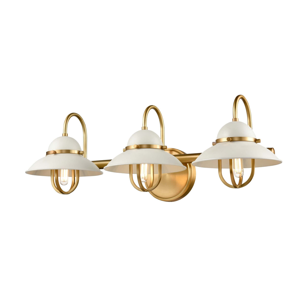 DVI LIGHTING PEGGY'S COVE 3 LT VANITY VENETIAN BRASS DVP31043MW+VBR