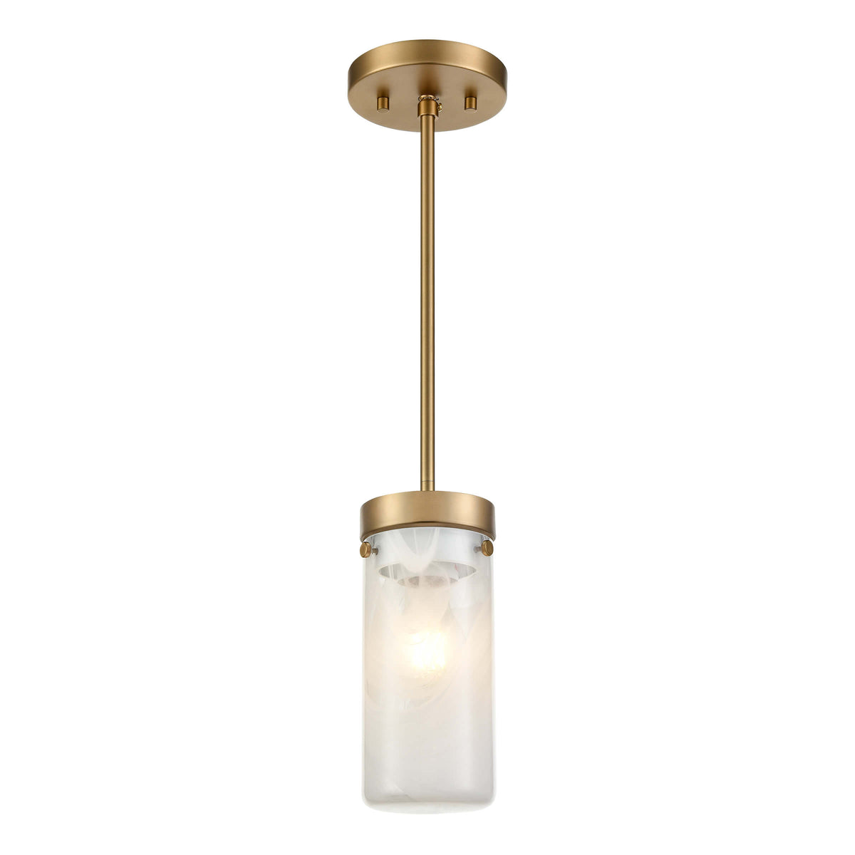 DVI LIGHTING BESSEMER 1 LT MINI PENDANT BRASS  DVP32119BR-MS