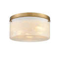 DVI LIGHTING BESSEMER 12" FLUSH MOUNT BRASS DVP32128BR-MS