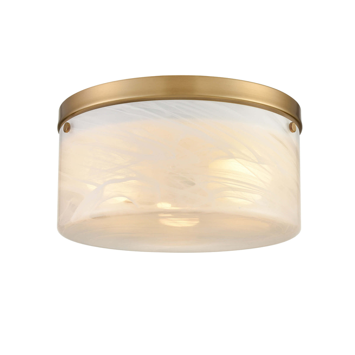 DVI LIGHTING BESSEMER 12" FLUSH MOUNT BRASS DVP32128BR-MS
