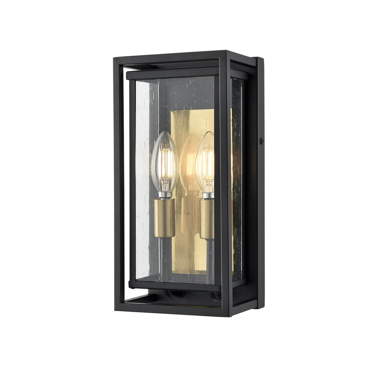 DVI LIGHTING BLACKSTONE 2 LT OUTDOOR SCONCE DVP32371BR+BK-SDY