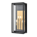DVI LIGHTING BLACKSTONE 4 LT OUTDOOR SCONCE DVP32373BR+BK-SDY