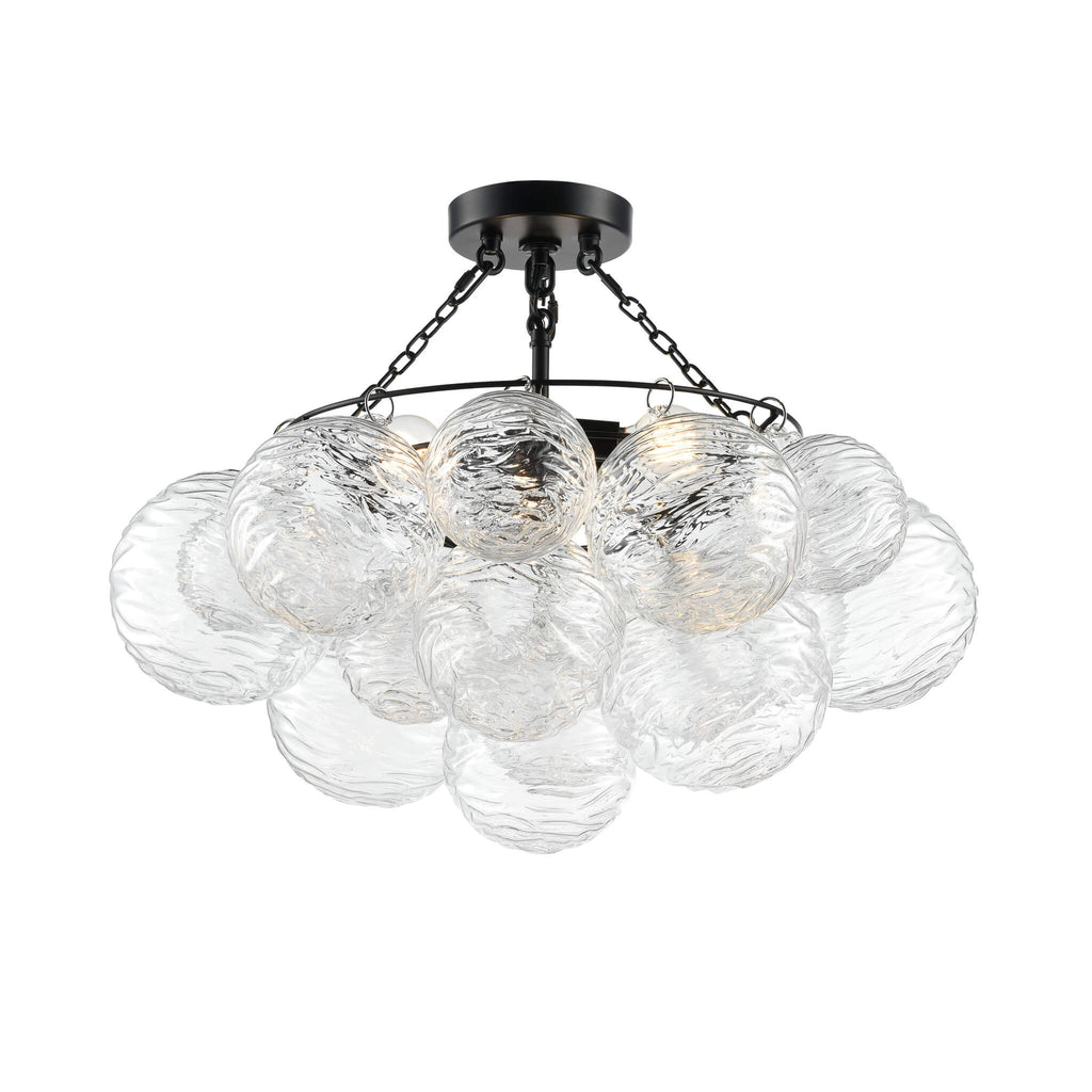 DVI LIGHTING COMET SEMI-FLUSH MOUNT EBONY DVP32813EB-WVC