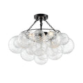 DVI LIGHTING COMET SEMI-FLUSH MOUNT EBONY DVP32813EB-WVC