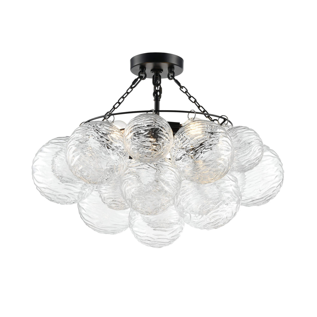 DVI LIGHTING COMET SEMI-FLUSH MOUNT EBONY DVP32813EB-WVC