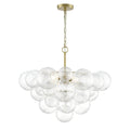 DVI LIGHTING COMET 4 LT CHANDELIER PAINTED SATIN BRASS DVP32823PSB-WVC