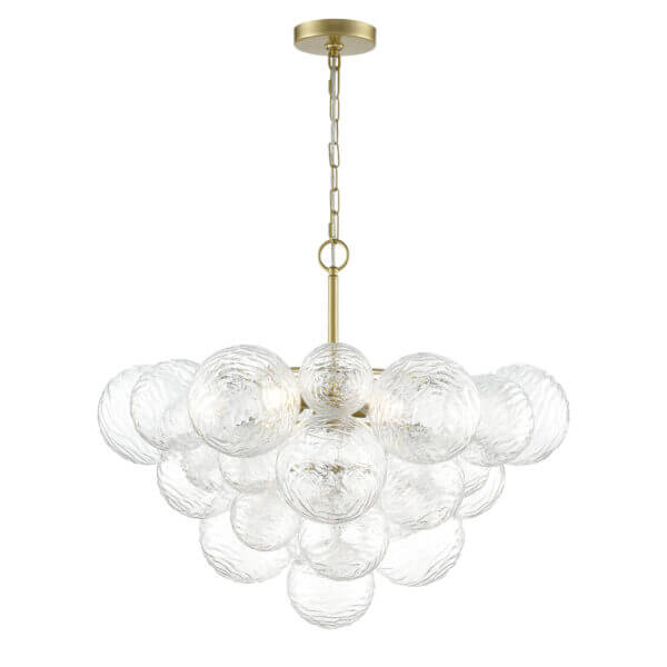 DVI LIGHTING COMET 4 LT CHANDELIER PAINTED SATIN BRASS DVP32823PSB-WVC