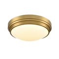 DVI LIGHTING ALGOMA 13" FLUSH MOUNT LCD BRASS DVP33038BR-5CCT